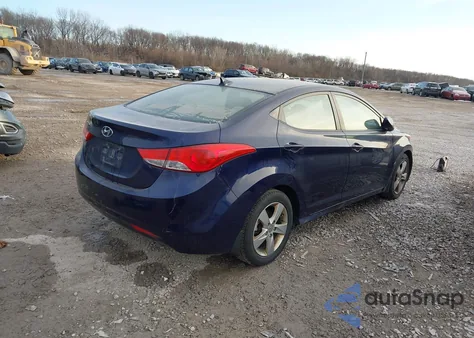 2013 Hyundai Elantra Gls из США, поврежденный, VIN 5NPDH4AEXDH280935